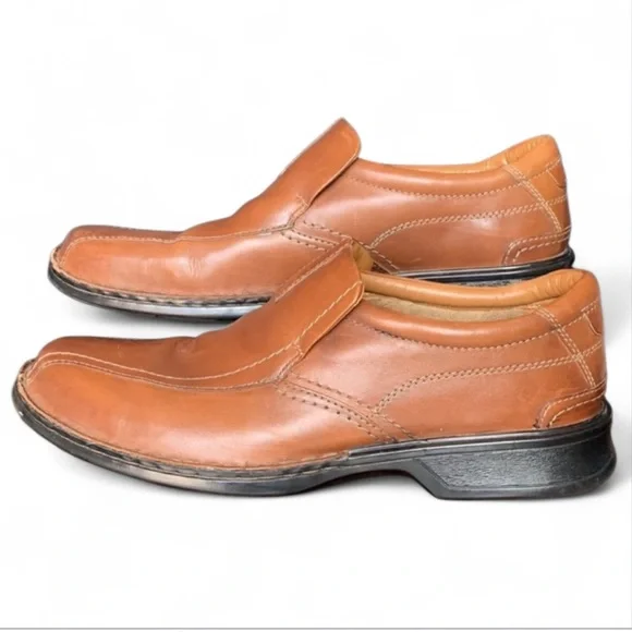 Clarks Brown Leather Ortholite Slip-On Classic
Loafers Super Comfortable Sz 13 - Picture 2 of 10